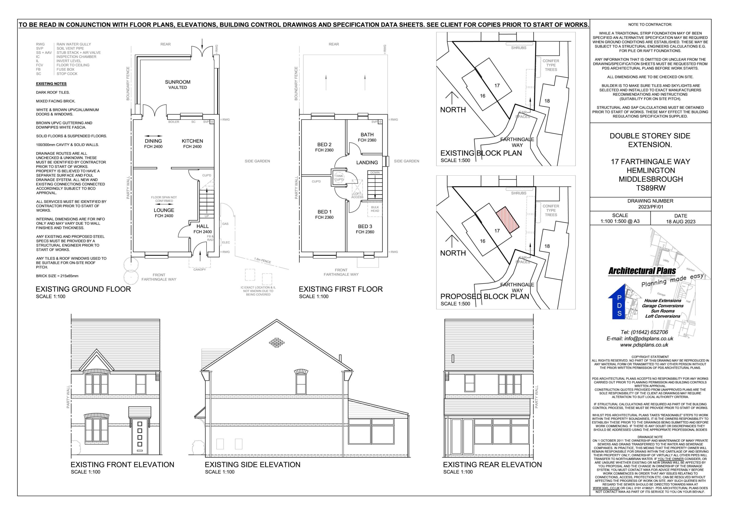 Architectural Drawings Plans Planning Permission