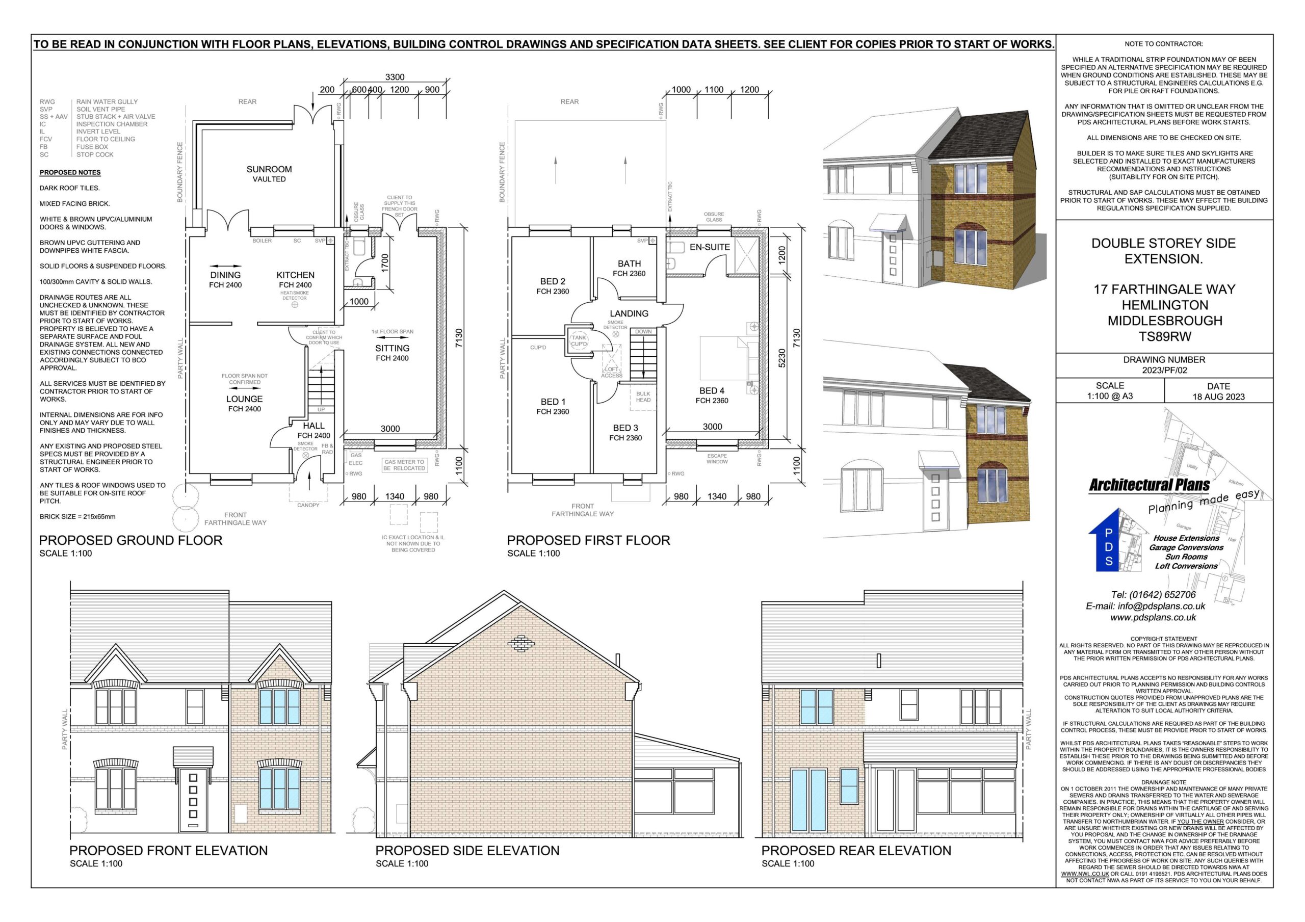 Architectural Drawings Plans Planning Permission