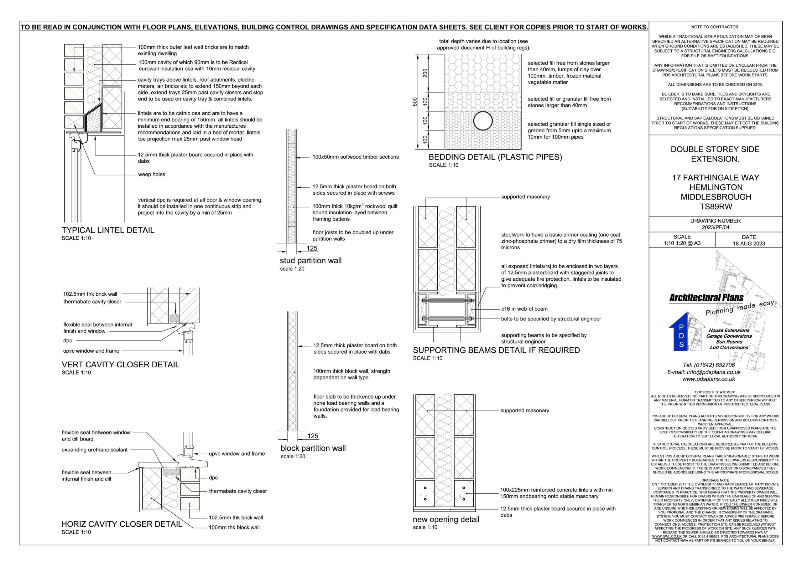 House extension plans drawings building control